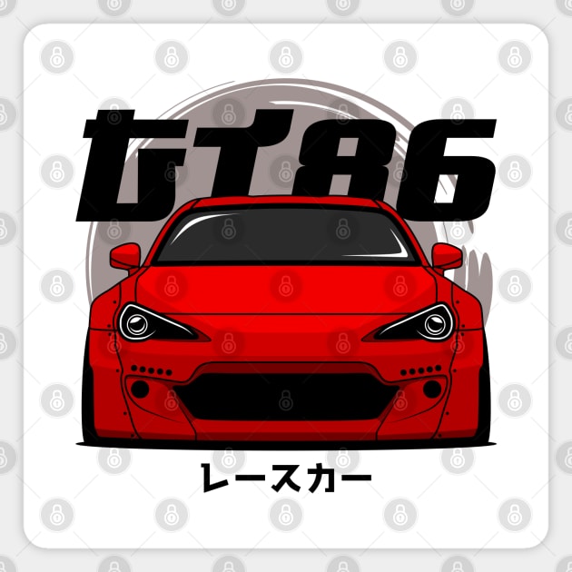 Red GT 86 Front Magnet by GoldenTuners